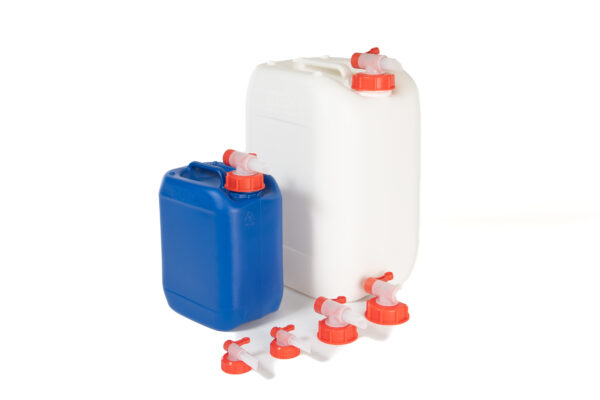 Jerrycans with faucets