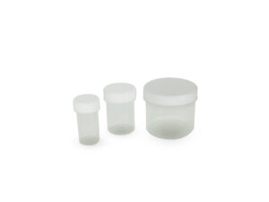 Single-walled cosmetic jars transparent